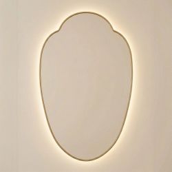 Милис (Milis) LED Золото Зеркало с подсветкой 55*89 см