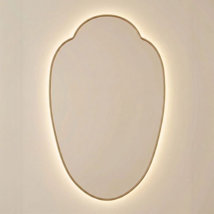 Милис (Milis) LED Золото Зеркало с подсветкой 55*89 см