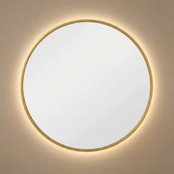 Ала (Ala) M LED Золото Зеркало с подсветкой Ø70 см