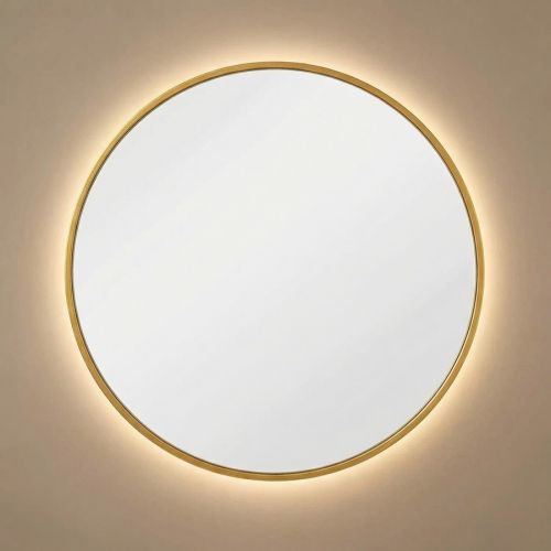 Ала (Ala) M LED Золото Зеркало с подсветкой Ø70 см