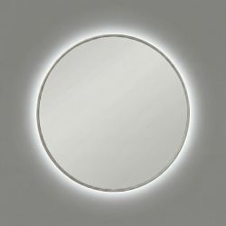 Ала (Ala) M LED Серебро Зеркало с подсветкой Ø70 см