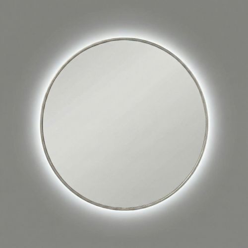 Ала (Ala) M LED Серебро Зеркало с подсветкой Ø70 см