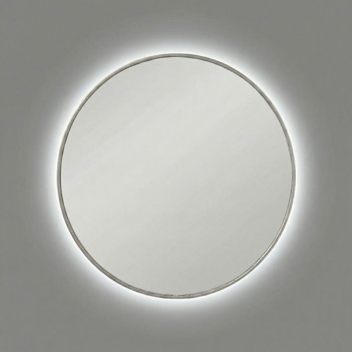 Ала (Ala) M LED Серебро Зеркало с подсветкой Ø70 см