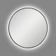 Ала (Ala) M LED Черный Зеркало с подсветкой Ø70 см