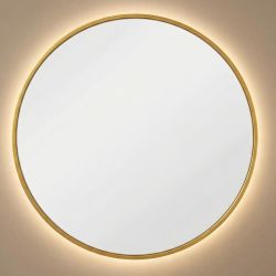 Ала (Ala) L LED Золото Зеркало с подсветкой Ø90 см