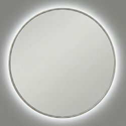 Ала (Ala) L LED Серебро Зеркало с подсветкой Ø90 см