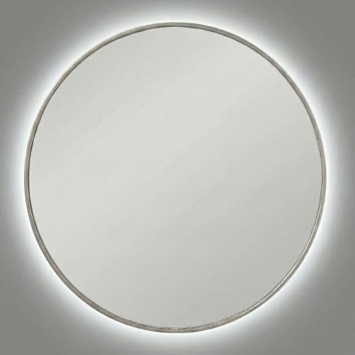 Ала (Ala) L LED Серебро Зеркало с подсветкой Ø90 см