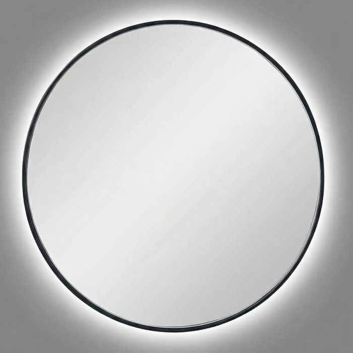 Ала (Ala) L LED Черный Зеркало с подсветкой Ø90 см