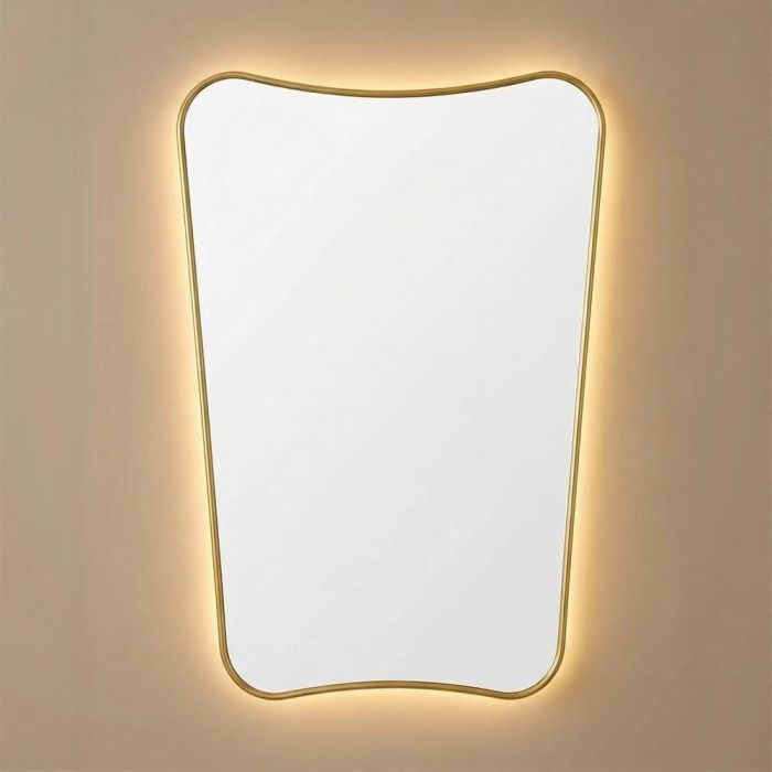 Небо (Sky) M LED Золото Зеркало с подсветкой 45/60*85 см