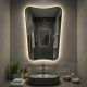 Небо (Sky) M LED Серебро Зеркало с подсветкой 45/60*85 см