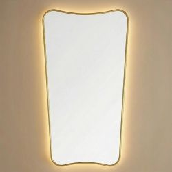 Небо (Sky) L LED Золото Зеркало с подсветкой 45/65*130 см