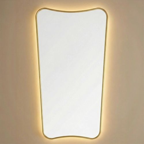 Небо (Sky) L LED Золото Зеркало с подсветкой 45/65*130 см