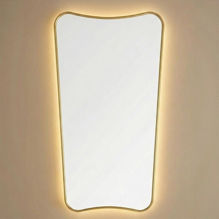 Небо (Sky) L LED Золото Зеркало с подсветкой 45/65*130 см