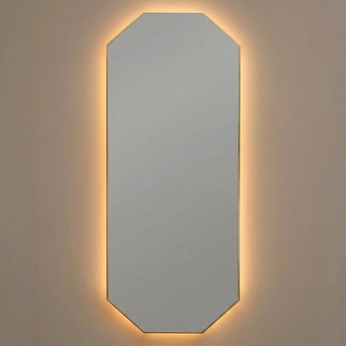 Стилиг (Stilig) L LED Золото Зеркало с подсветкой 50*120 см