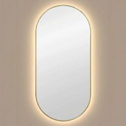 Капсула (Kapsel) M LED Золото Зеркало с подсветкой 45*95 см