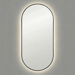 Капсула (Kapsel) M LED Черный Зеркало с подсветкой 45*95 см