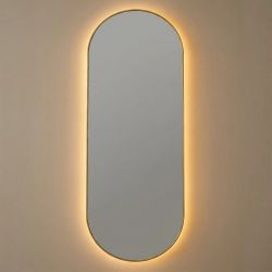 Капсула (Kapsel) L LED Золото Зеркало с подсветкой 50*135 см