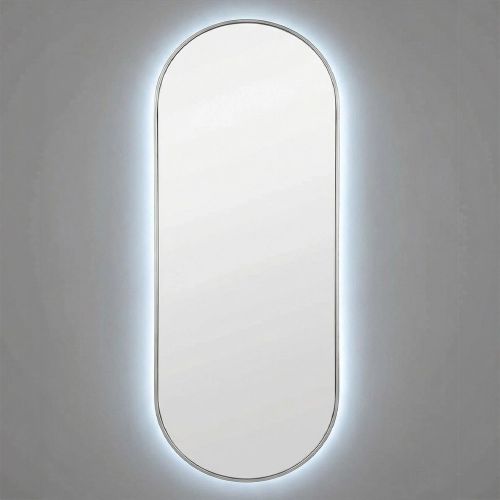 Капсула (Kapsel) L LED Серебро Зеркало с подсветкой 50*135 см