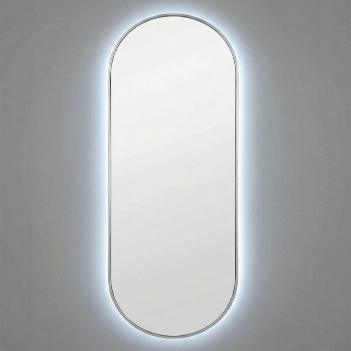 Капсула (Kapsel) L LED Серебро Зеркало с подсветкой 50*135 см