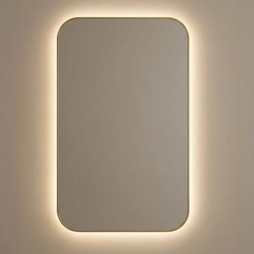 Смарт (Smart) M LED Золото Зеркало с подсветкой 60*90 см