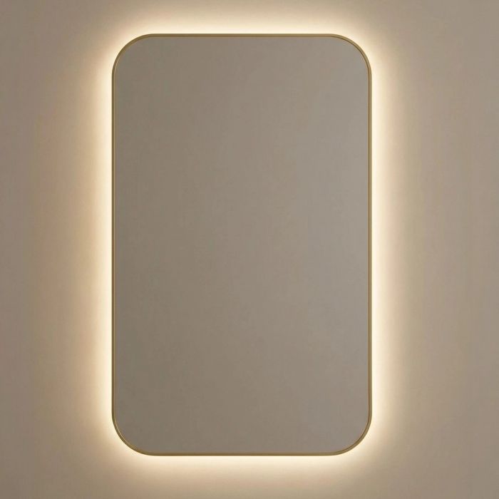 Смарт (Smart) M LED Золото Зеркало с подсветкой 60*90 см