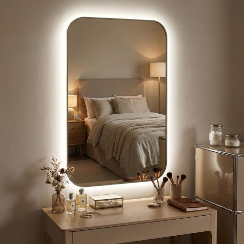 Смарт (Smart) M LED Серебро Зеркало с подсветкой 60*90 см