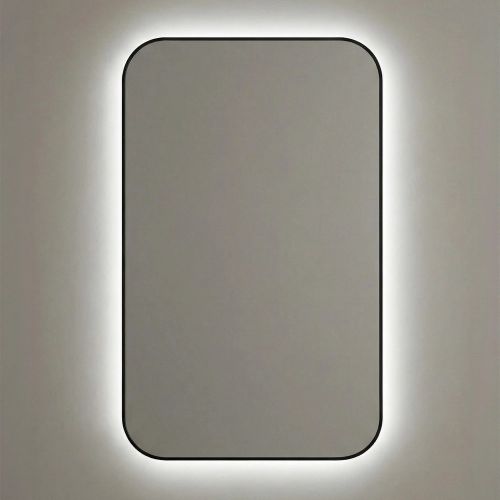 Смарт (Smart) M LED Черный Зеркало с подсветкой 60*90 см