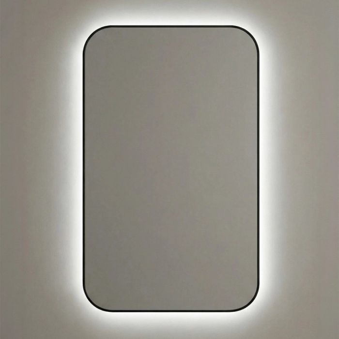 Смарт (Smart) M LED Черный Зеркало с подсветкой 60*90 см