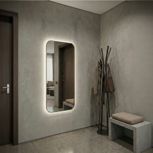 Смарт (Smart) L LED Серебро Зеркало с подсветкой 60*120 см
