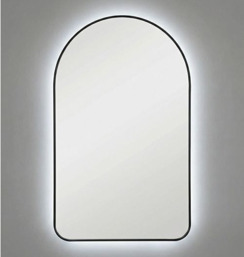 Арка (Arch) M LED Черный Зеркало с подсветкой 60*97 см