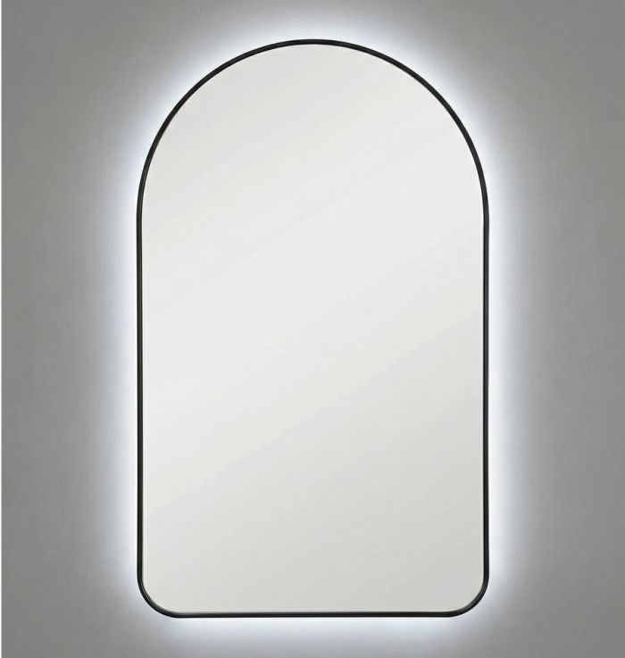 Арка (Arch) M LED Черный Зеркало с подсветкой 60*97 см