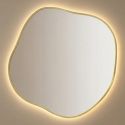 Органик (Organic) L LED Золото Зеркало с подсветкой Ø91 см