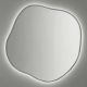 Органик (Organic) L LED Серебро Зеркало с подсветкой Ø91 см