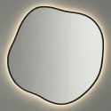 Органик (Organic) L LED Черный Зеркало с подсветкой Ø91 см