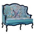 Диван двухместный «Императорский сад» blue