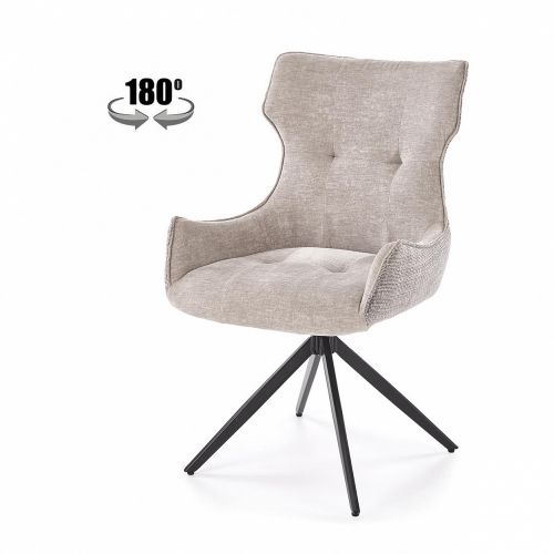Стул кухонный Halmar K573 поворотный (серый/черный)