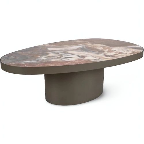 Стол журнальный SIGNAL GUSTO A Ceramic коричневый Patagonia/медный 118/73