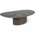 Стол журнальный SIGNAL BELLO A Ceramic черный Vulcano/медный 140/80