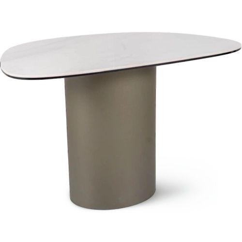 Стол журнальный SIGNAL BELLO B Ceramic белый Nature Claud/медный 75/50