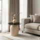 Стол журнальный HALMAR STARK_S дымчатый/кашемир 50/41
