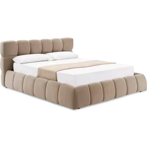 Кровать SIGNAL PARMA Velvet Bluvel 40 темно-бежевый 160/200
