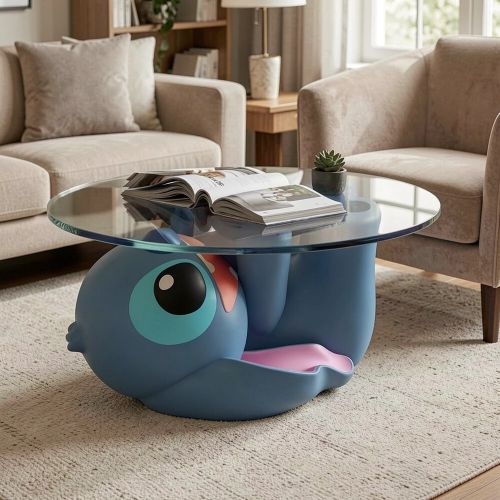 Журнальный столик Stitch со стеклянной столешницей