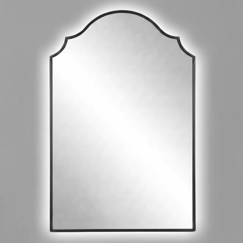 Антика (Antika) LED Черный Зеркало в раме с подсветкой 60*95 см