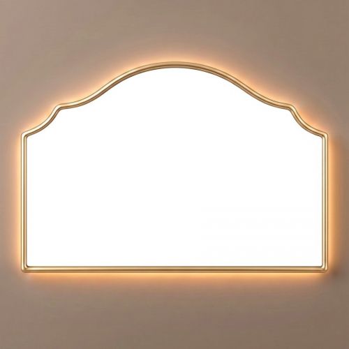 Антика (Antika) L LED Золото Зеркало в раме с подсветкой 120*80см