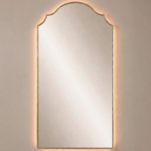 Антика (Antika) XL LED Золото Зеркало в полный рост в раме с подсветкой 70*180 см