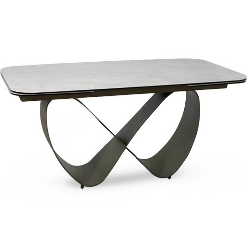 Стол обеденный SIGNAL INFINITY Ceramic бежевый Taj Mahal/медный 160-240/95