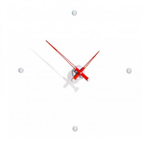 Часы Nomon Rodon 4 i RED, chrome, d70 см