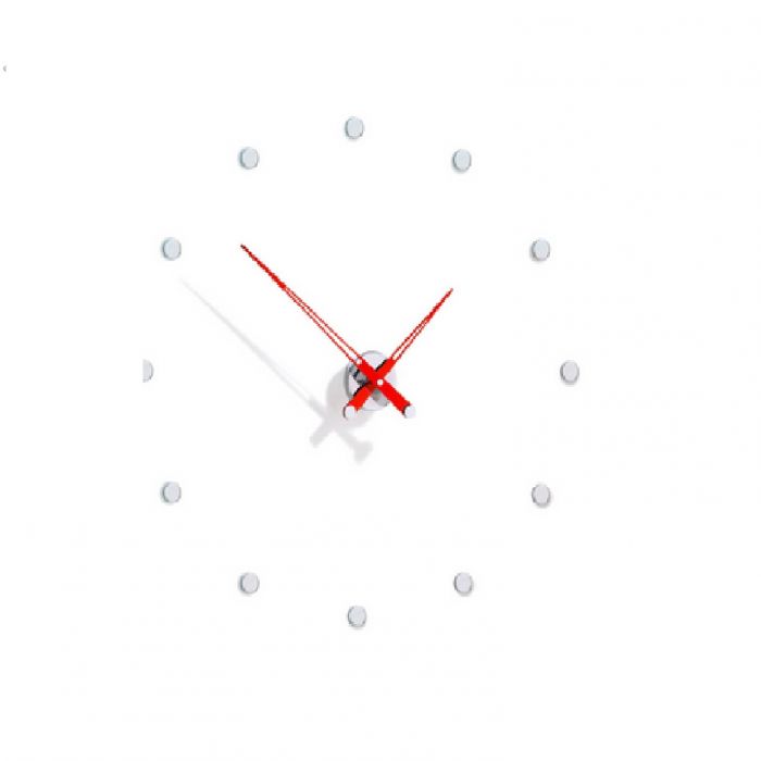 Часы Nomon Rodon 12 i RED, chrome, d70 см