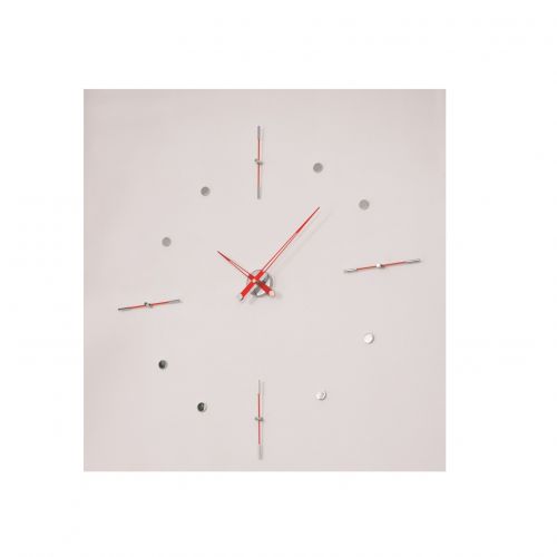 Часы Nomon Mixto i RED, chrome, d110cm.