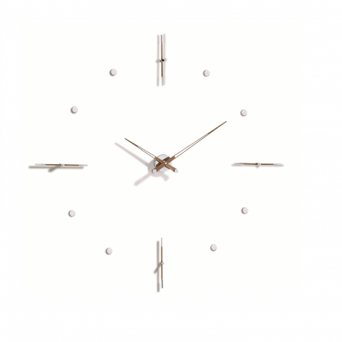 Часы Nomon MIXTO N 125 WALNUT/CHROME, d125см